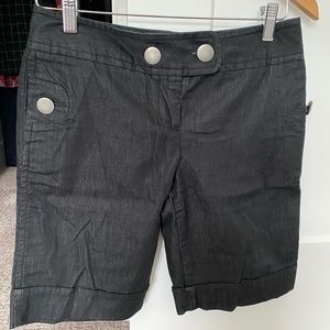 Dark denim shorts